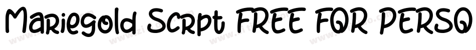 Mariegold Scrpt FREE FOR PERSONAL USE字体转换